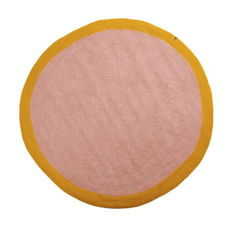Lumbini Rug Pollen-Quartz Pink by MUSKHANE