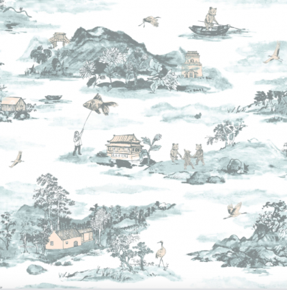 Papel Pintado Montañas clásicas de Sian Zeng