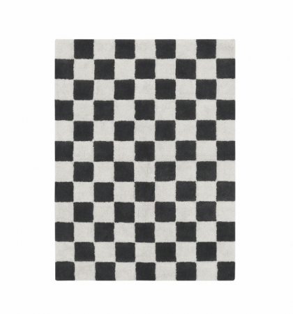 Washable Rug Tiles Dark Grey